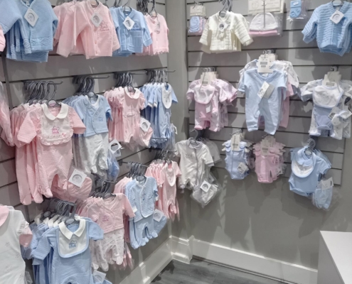 Inside baby shop Sheffield Premature baby clothes