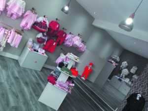 Inside our baby clothing shop in Woodseats, Sheffield