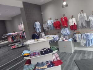 Inside our baby clothing shop in Woodseats, Sheffield