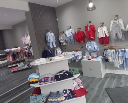 Inside baby boutique Sheffield, designer, Spanish premature