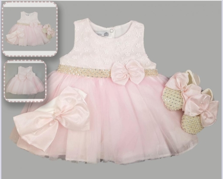 Designer christening baby clothes spanish style baby boutique party dress