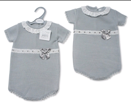 summer girls spanish style grey romper boutique childrens clothes