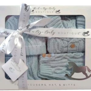 boys knitted gift set pramsuit winter cardigan boutique clothes