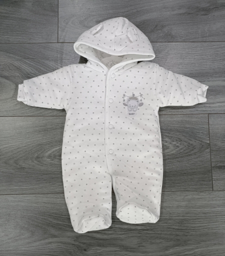 pramsuit white boy girl unisex