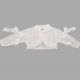 Girls white lave and bow bolero cardigan