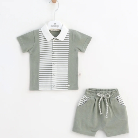 boys short set kharki leoking summer