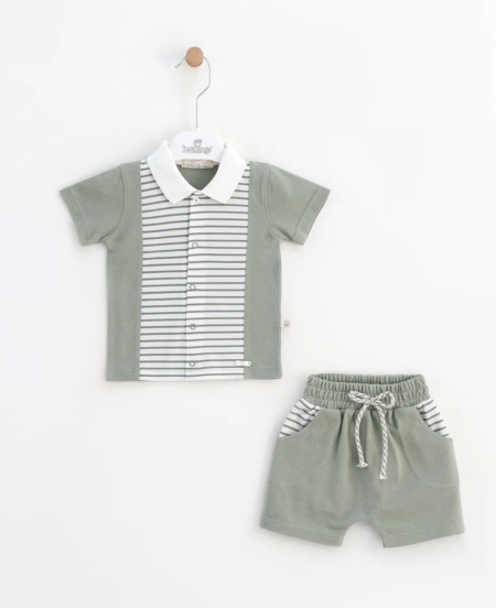 boys short set kharki leoking summer