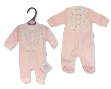 pink premature babygrow pink