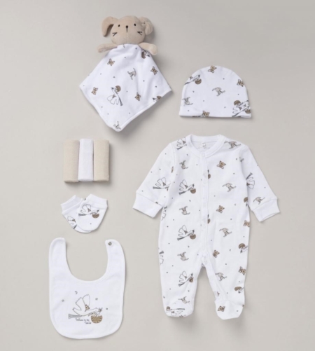 8 picece set unisex boy girl babygrow