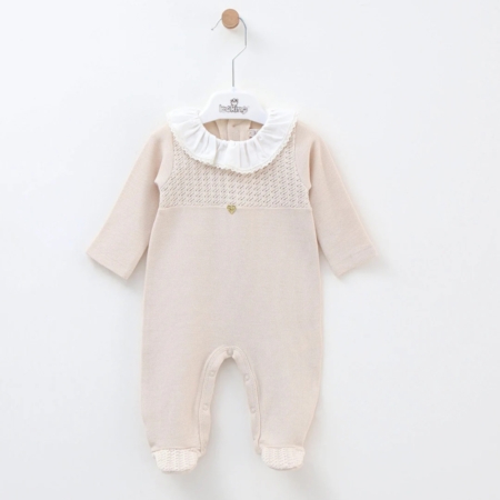 LEOKING BEIGE BABYGROW