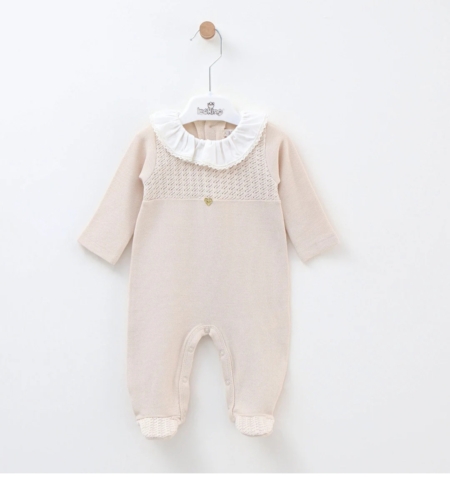 LEOKING BEIGE BABYGROW