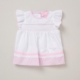 pink andwhite dress matching knickers headband