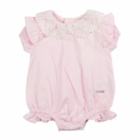 pink girls romper holiday summer